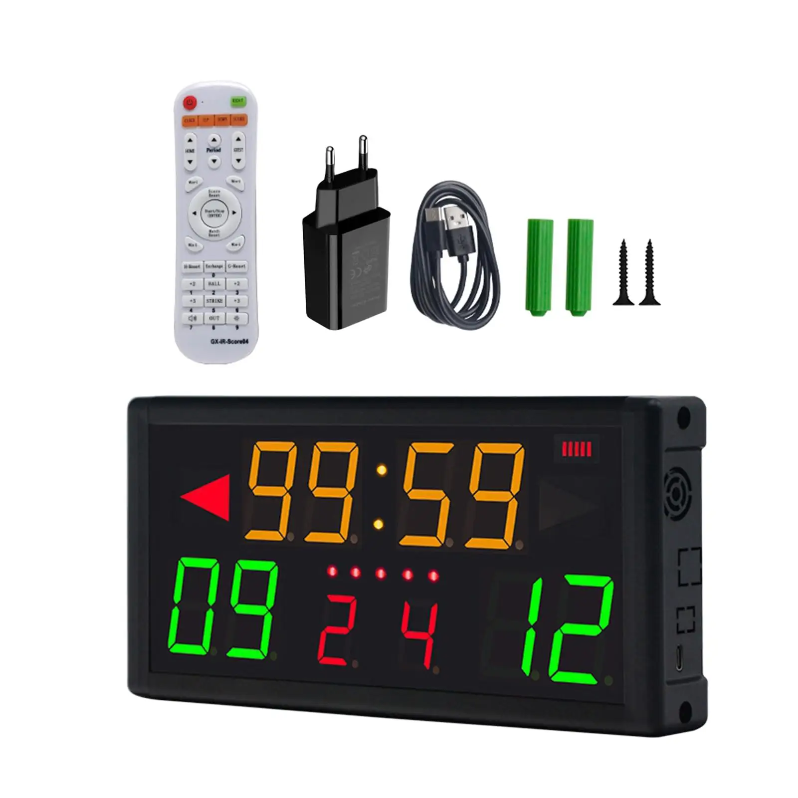 

Digital Scoreboard Portable Lightweight 33ft to 49ft Control Distance Electronic Scoreboard for Football Badminton Basketball