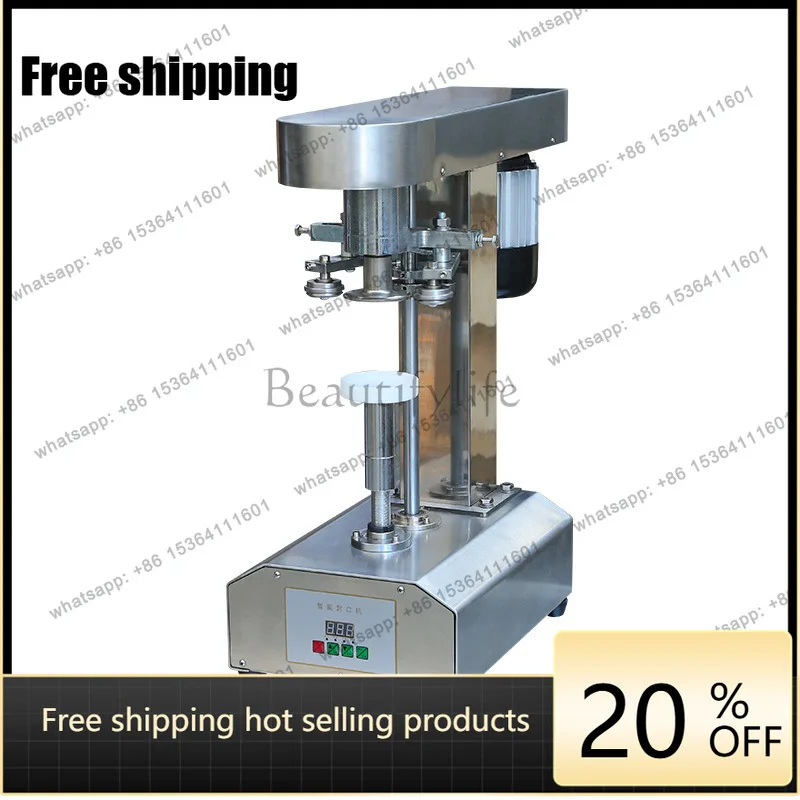 Commercial iron sealing machine Juice seafood milk tea shop beverage bottle sealing machine