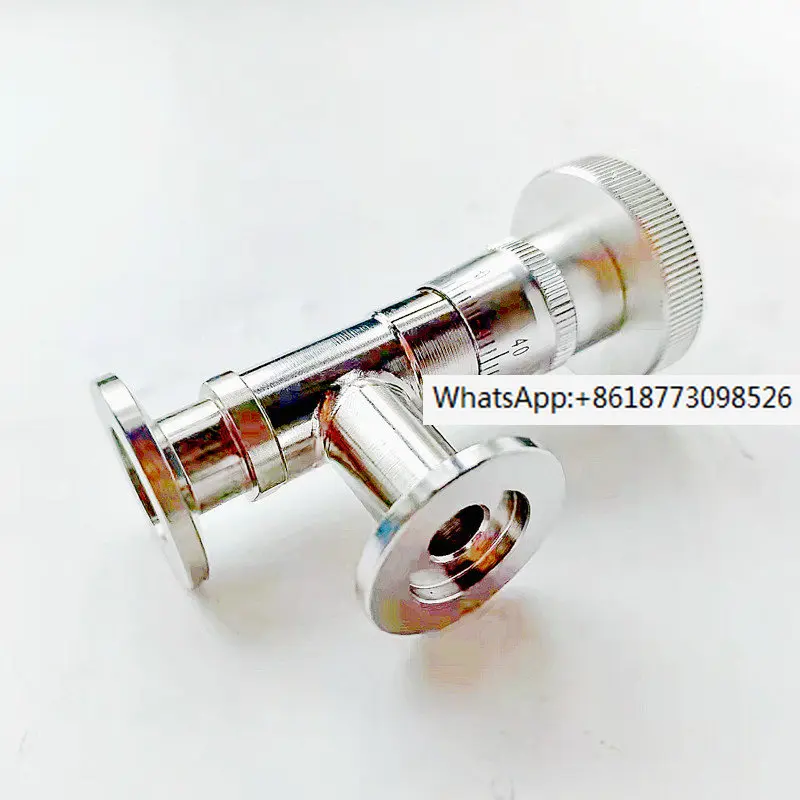 

High vacuum fine tuning valve GW-J200 GW-J30-T stainless steel vent vacuum flow regulating valve KF10/16