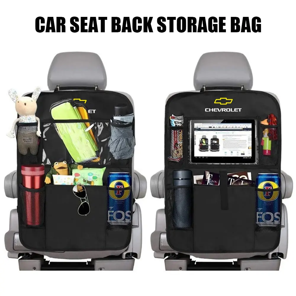 Multifunction Car Organizer Seat Back Storage Bag  Car Stowing Tidying Pocket for Chevrolet Trax Malibu SS Equinox Impala Camaro