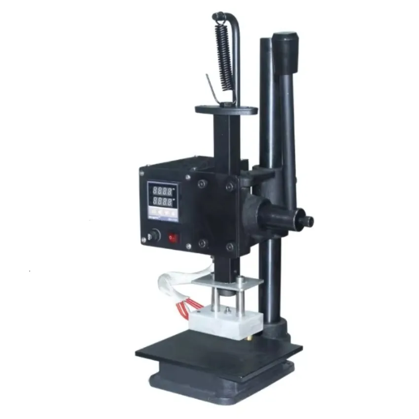 Manual Leather Stamping Machine 110V/220V Desktop Embosser for Leather Craft Production