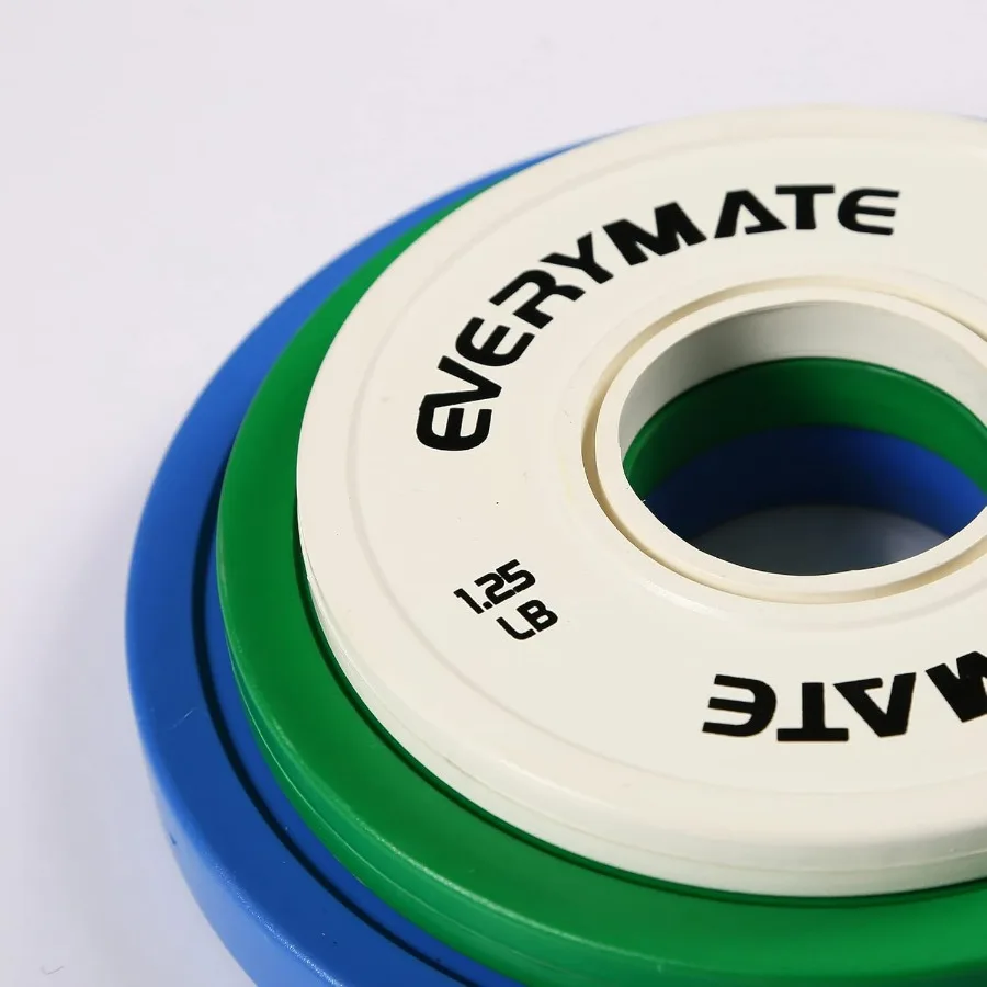 مجموعة أطباق وزن قابلة للتعديل 1.25LB 2.5LB 5LB مع تصميم كسور للوحات المصد مثالية للتدريب المتقاطع والقوة