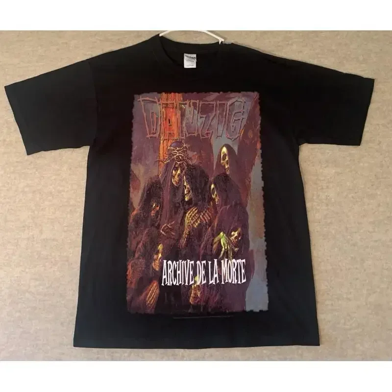 Vtg Danzig Shirt Mens Large Black Archive De La Morte Band Merch 2005 Archive