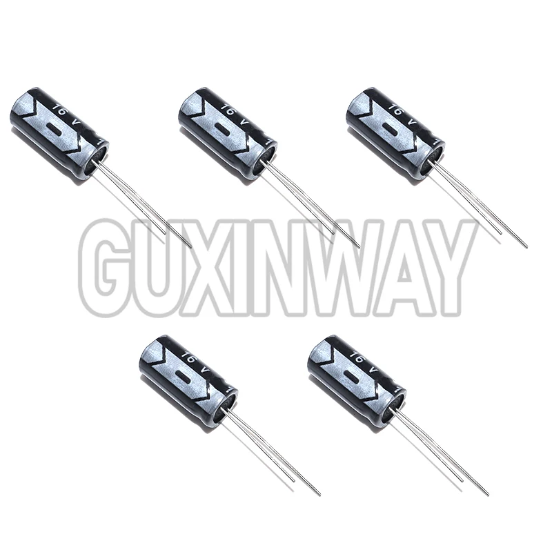 10 قطعة 2200 فائق التوهج 16V 2200MFD 16 فولت الألومنيوم مُكثَّف كهربائيًا شعاعي 2200 فائق التوهج 16v 2200uf16v 16v2200 فائق التوهج