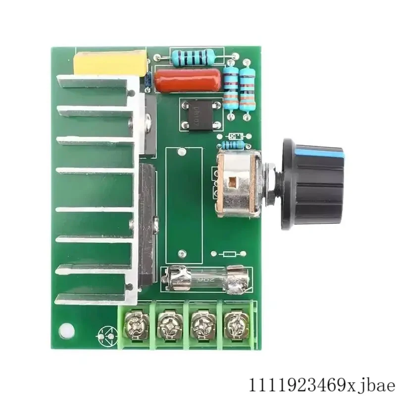 20A PWM Brushed Motor Speed Controller AC 220V to DC 10-210V DC Motor Governor Voltage Regulator Motor Driver with Potentiometer