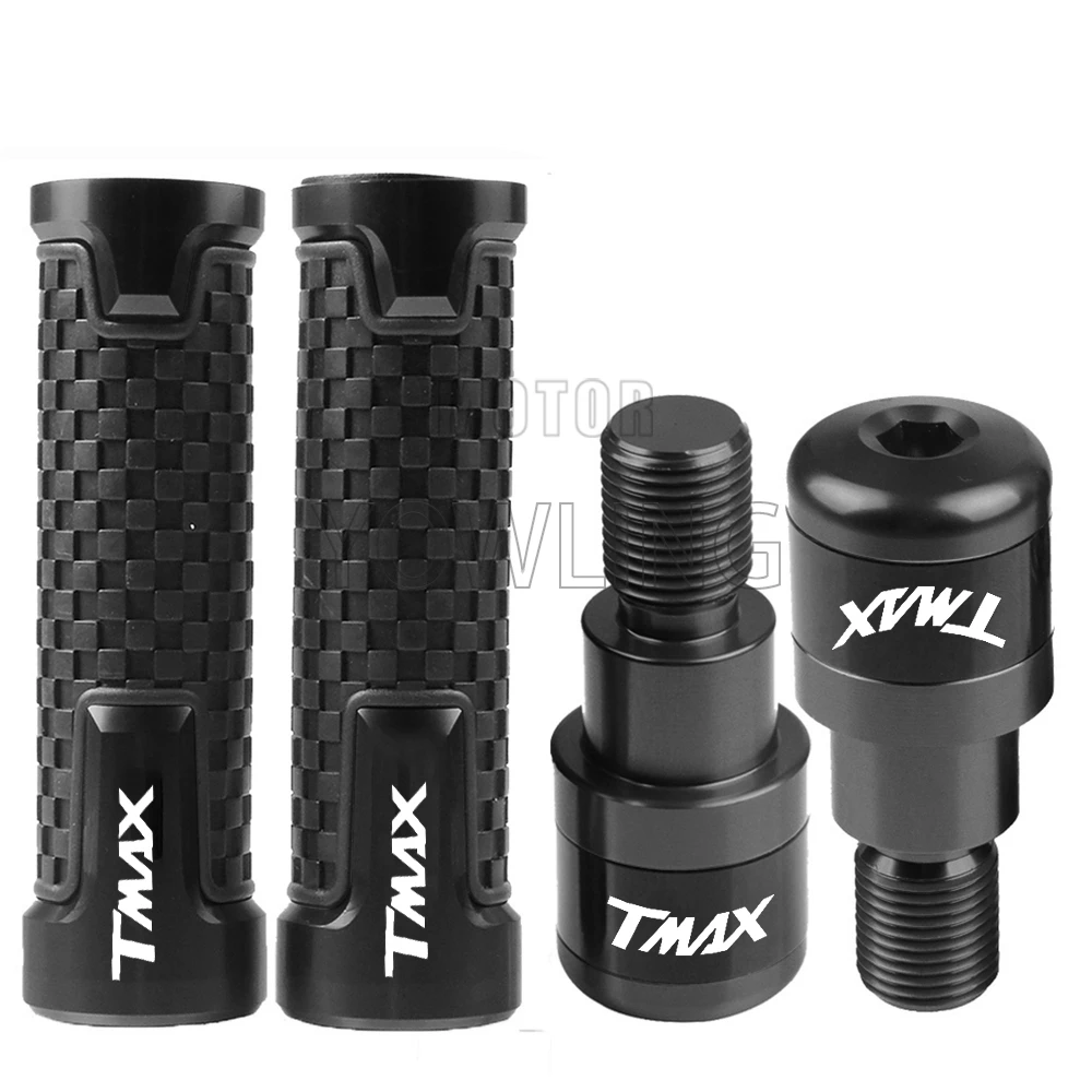 TMAX LOGO Motorcycle CNC Accessories Handlebar Handle Grips cap For YAMAHA TMAX 500 2008 2009 2010 2011 2012 2013 2014 2015 2016