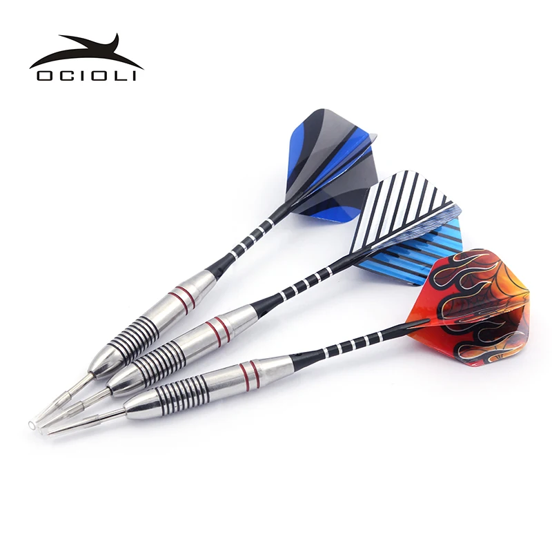 7 Styles 3 Pcs/Sets of Darts Professional 24g Steel Tip Dart with Aluminium Shafts Nice Dart Flights for Dart Board Board Game