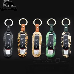 Zinc alloy Cover Fob Key Case Remote Key Shell Shell Replace fit Porsche Boxster Cayman 911 Cayenne Panamera Macan