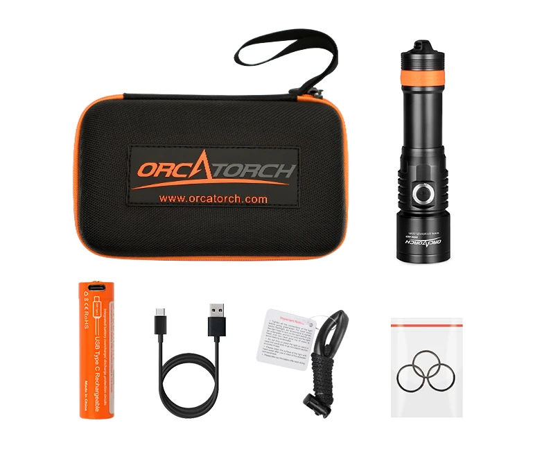 D530 Neutral White Zoomable Waterproof Long Range Diving Powerful Rechargeable High Powered Led Powerful Laser Flashlight