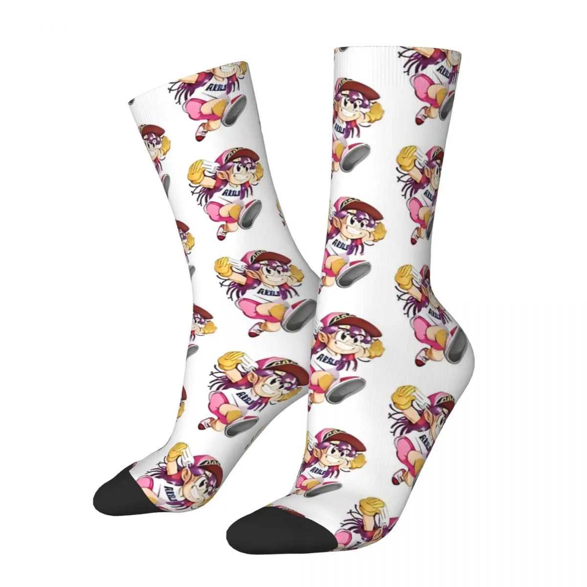 Arale Socks Men Women Fashion Drslump Akiratoriyama Manga Anime Socks Hip Hop Spring Summer Autumn Winter Middle Tube Socks Gift