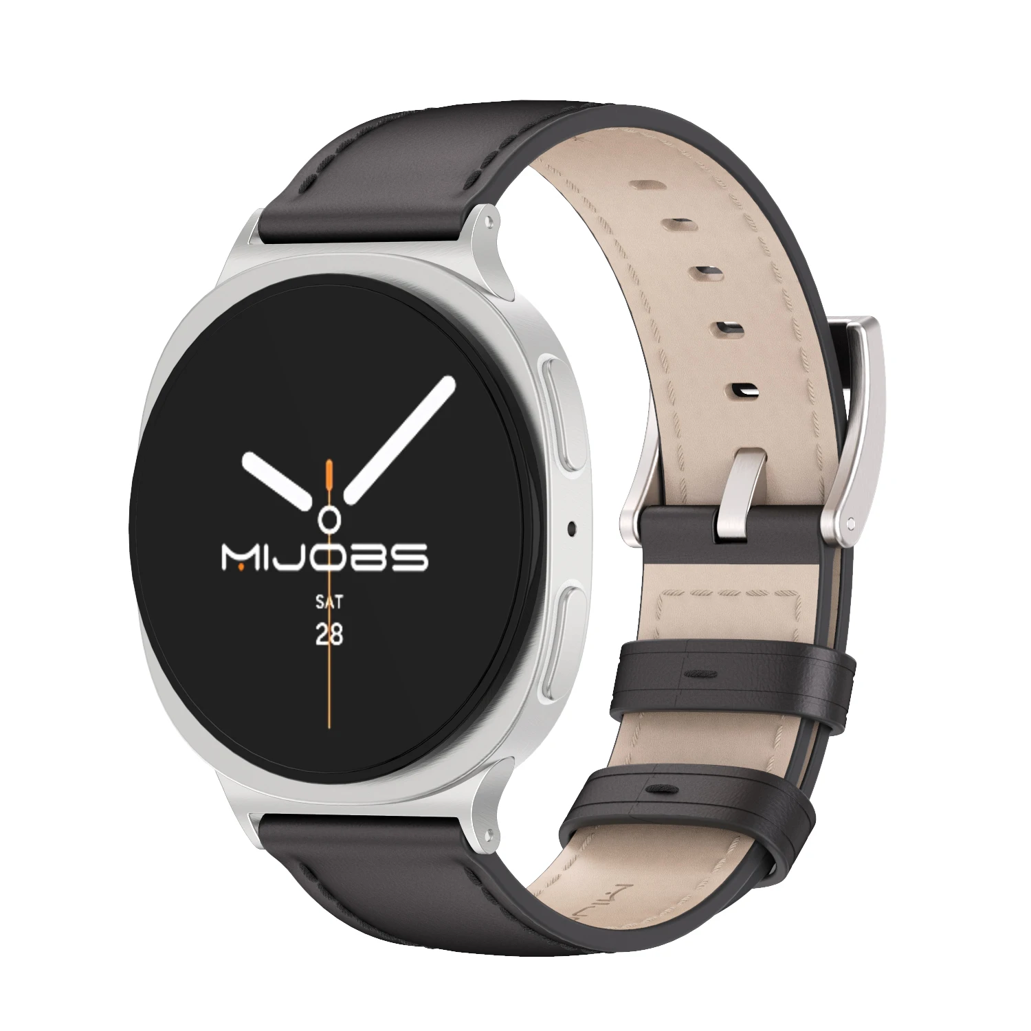 حزام لساعة سامسونج الذكية 8 لساعة سامسونج 8 سوار معصم من الجلد الطبيعي لملحقات ساعة سامسونج 8