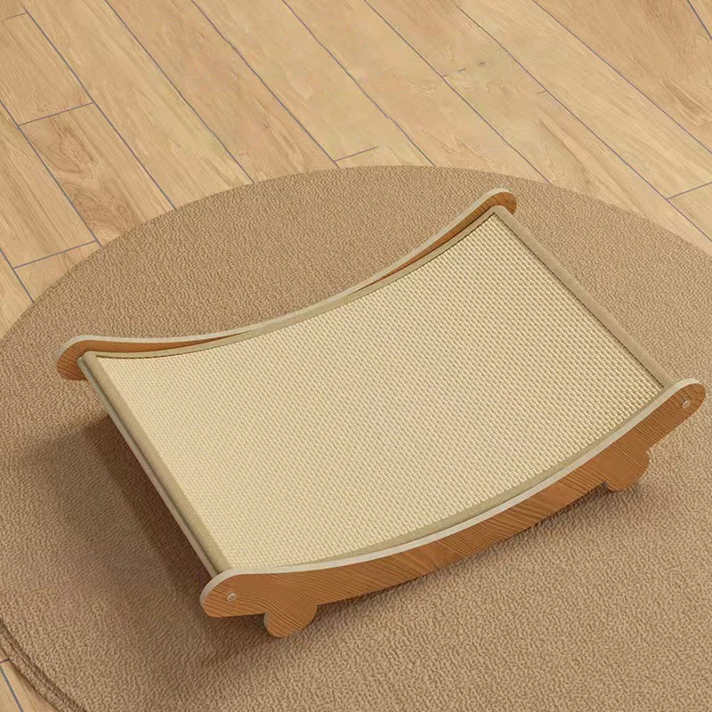 

YXT Pet Furniture Sisal Cat Scratching Board Anti-scratch and Wear-resistant Pet Supplies Cat Litter Box 2 in 1 Wooden Kitten Lo