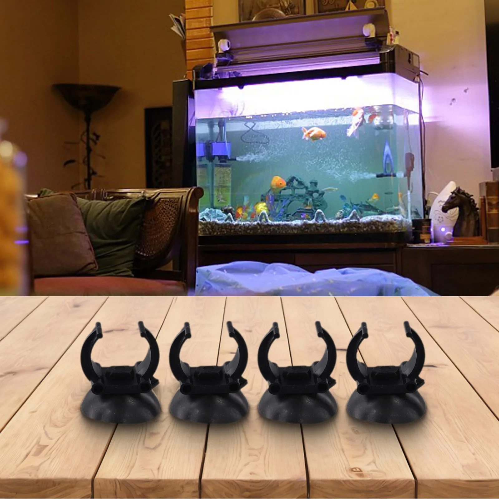 Suction Cups for Fish Tank Heater and Thermostat Stabilization Also Suitable for Rain Bar Installation 35mm Resin 2.5cm Grip view 6
