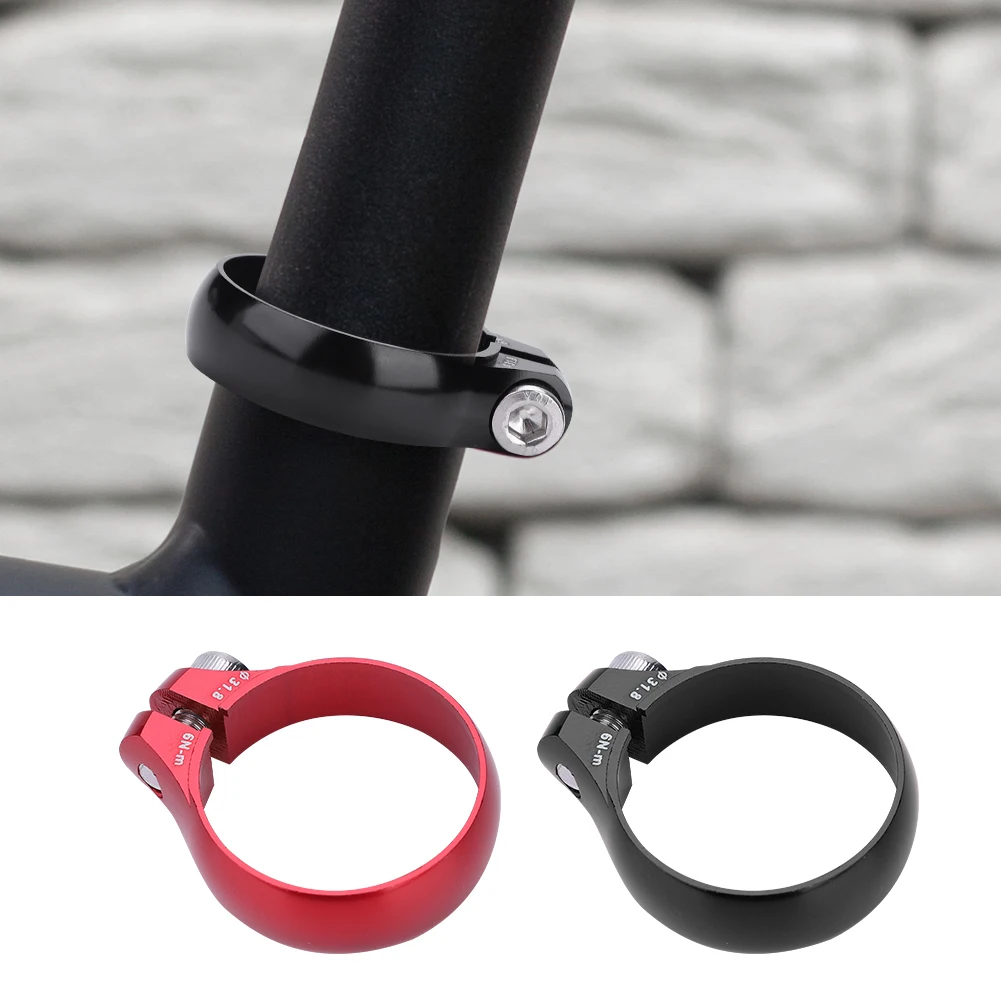 New Aluminum Alloy Bicycle Seatpost Clamp 31.8/27.2mm Seat Tube Clamp MTB Bike Seat Tube Clip Bike Parts Bike Saddle Seat Clamp