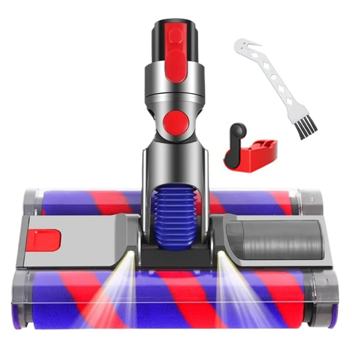 FZFZ 진공 모터 바닥 브러시 헤드 교체 V7 V8 V10 V11 V15 진공 청소기 소프트 더블 롤러 브러시