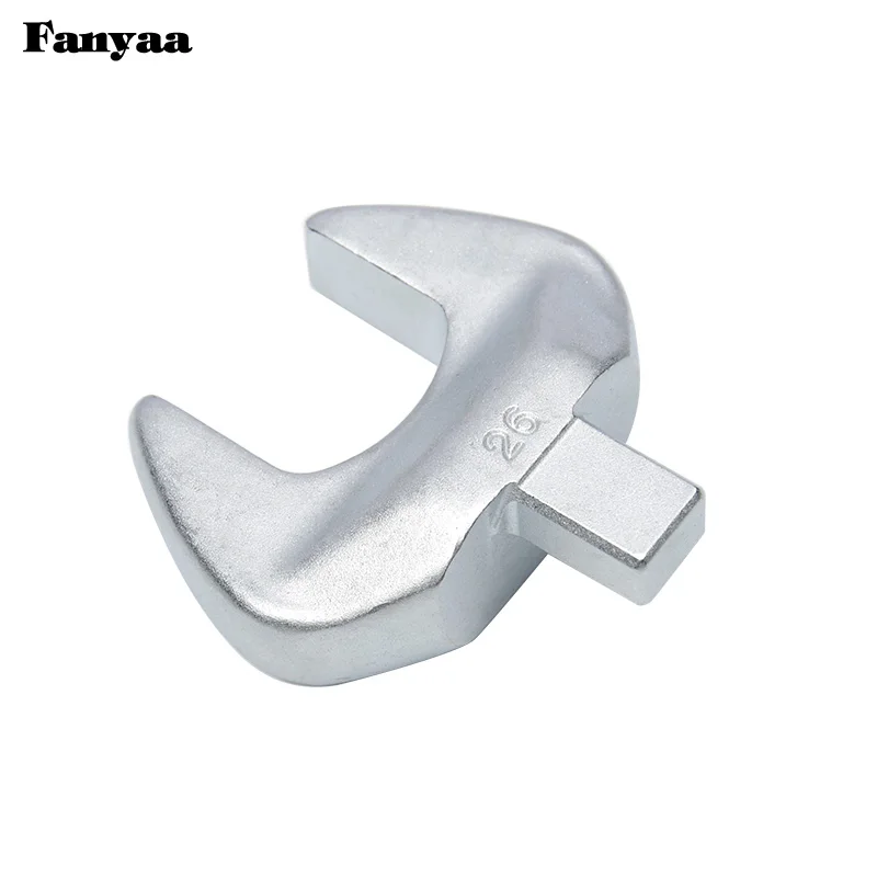 Fanyaa Square Drive 9*12mm Open End Interchangeable Torque Head, Individual Crowfoot Wrench Full Polish 7-19mm, Made In Taiwan