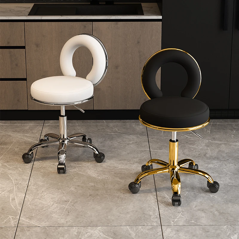 

Baber Chair Professional Stool On Wheels Beauty Salon Vanity Chair Tattoo Swivel Adjustable Chair Salon Furniture Barbershop
