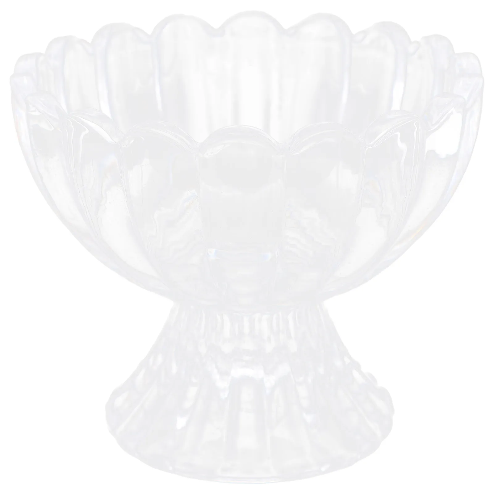 

6Pcs Clear Footed Dessert Cups Glass Ice Cream Yogurt Bowls Crystal Pudding Cocktail Gift Ice Cream Bowls Dessert Cups Glass