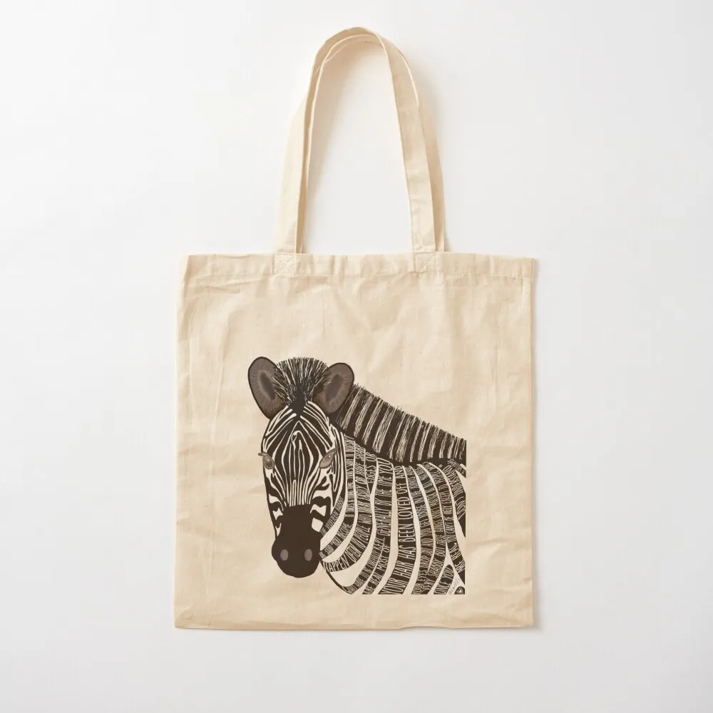 

The Velveteen Zebra Tote Bag