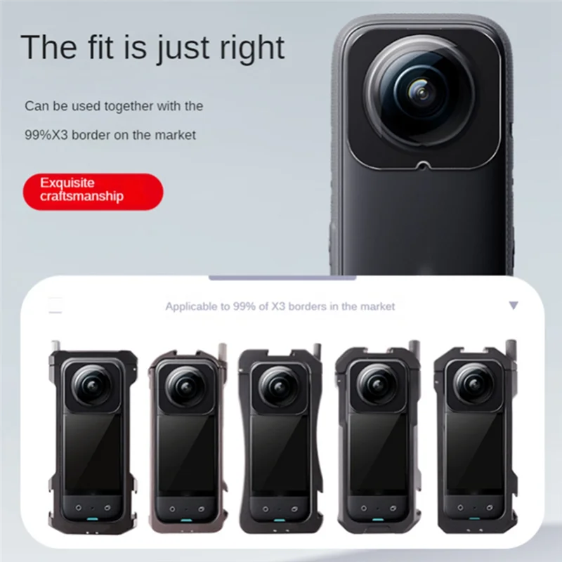 Para Insta360 X3 Protector de lente de espejo Protector de lente de vidrio templado óptico reemplazo antiarañazos