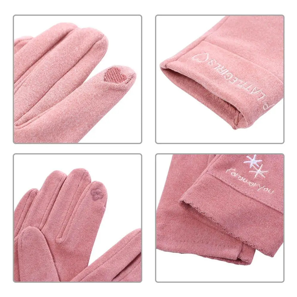 New Fashion Outdoors Cold Protection Touchscreen German Velvet Rinding Gloves Warmer Mittens Touch Screen Gloves Women Gloves