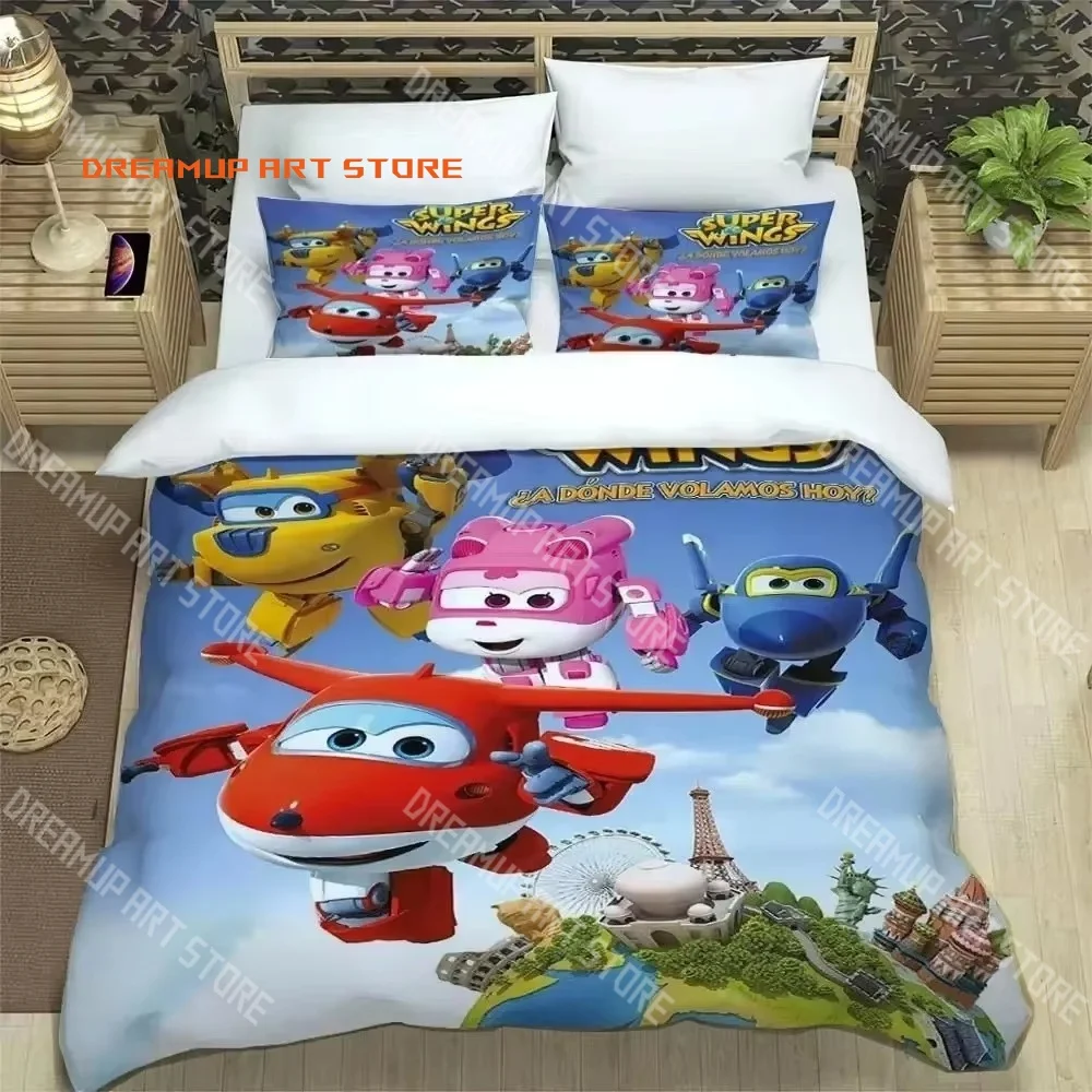 2026 3D Print Super Cartoon Wings Bedding Set Single Twin Full Queen King Size Bed Set Adult Kid Bedroom Duvetcover Set