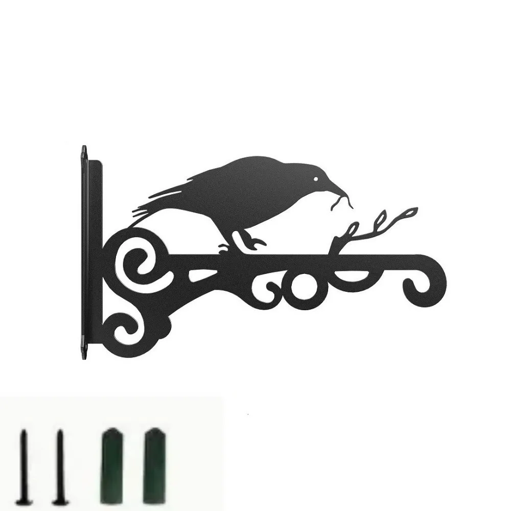 

Creative Vintage Metal Plant Hanger Heavy-Duty Wall-Mounted Bird Design Hangers Rust-Resistant Decorative Hooks For Bird Feeder