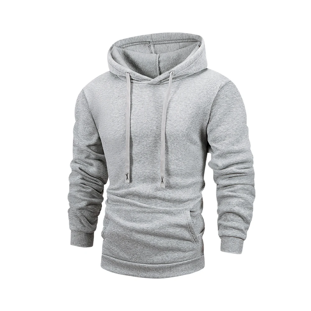 Men's Fleece Pullover Hoodies Unisex Autumn Winter Hooded Sweatshirt Outerwear Fashion Casual Hoodie for Men Male Clothing Coat - Image 5