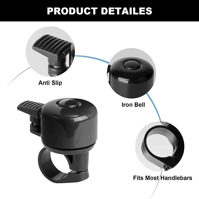 Alloy Mountain Road Bike Horn, Sound Alarm for Safety, Cycling Handlebar, Bicycle Call Accessories