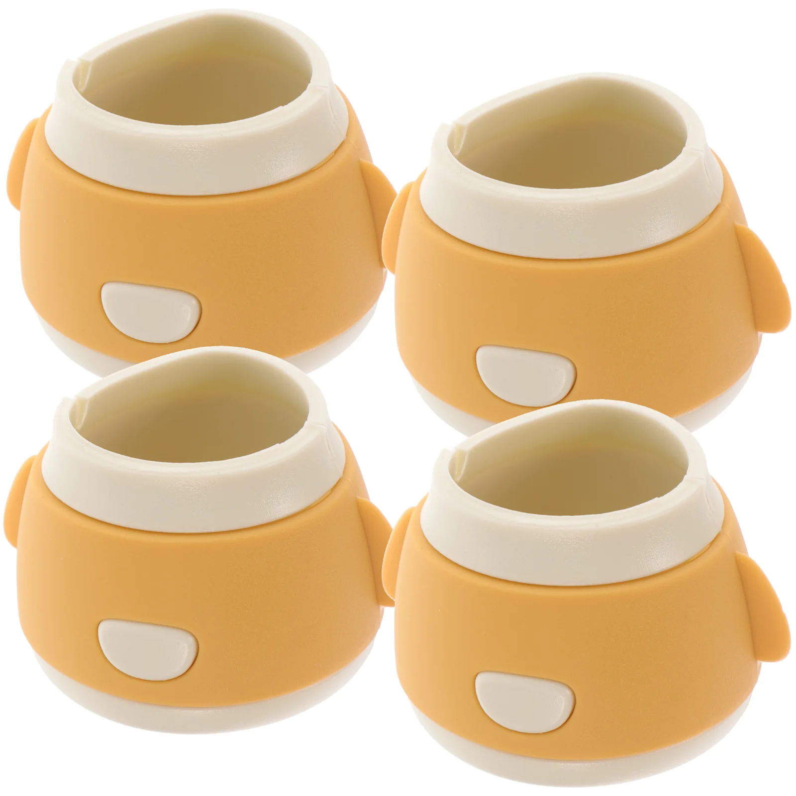 

4pcs Silicone Furniture Leg Caps 30-40mm Yellow White Non Slip Elastic Protectors Chairs Table Stools Boots Covers