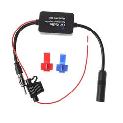 Antena activa de radio para coche, amplificador de señal FM práctico de 12V, fm-ant208