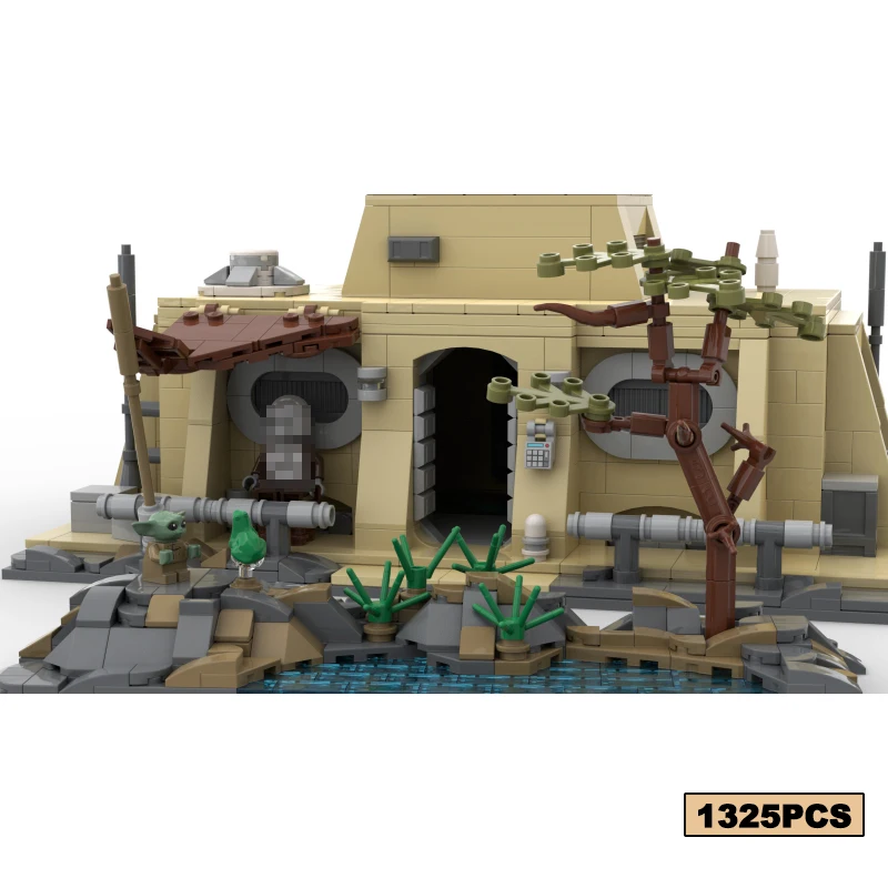 Famous Space War Movie Series MOC-146420 House Architecture Building Block Cabin Assembly Model Collector Set Brick Toy Kid Gift