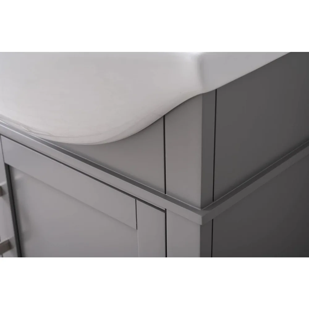 Ivy 20" Inch Single Sink Bathroom Vanity with Porcelain Top