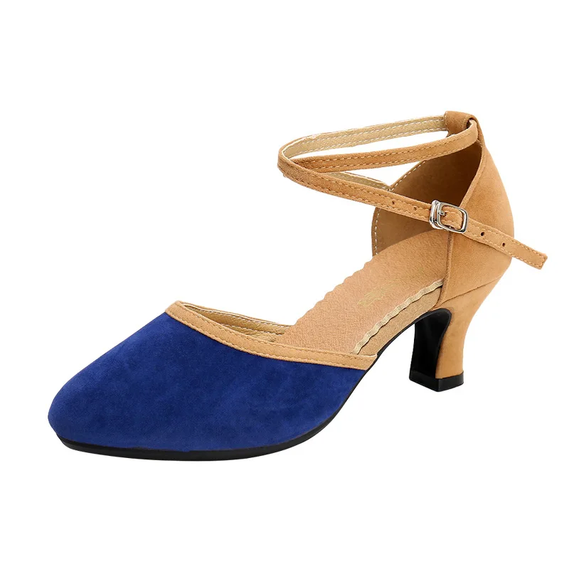 

Women's Latin Dance Shoes Ladies Closed Toe Salsa Shoes Sandals Girl Ballroom/Outdoor High Heel Dance Shoe Tango Party Shoes