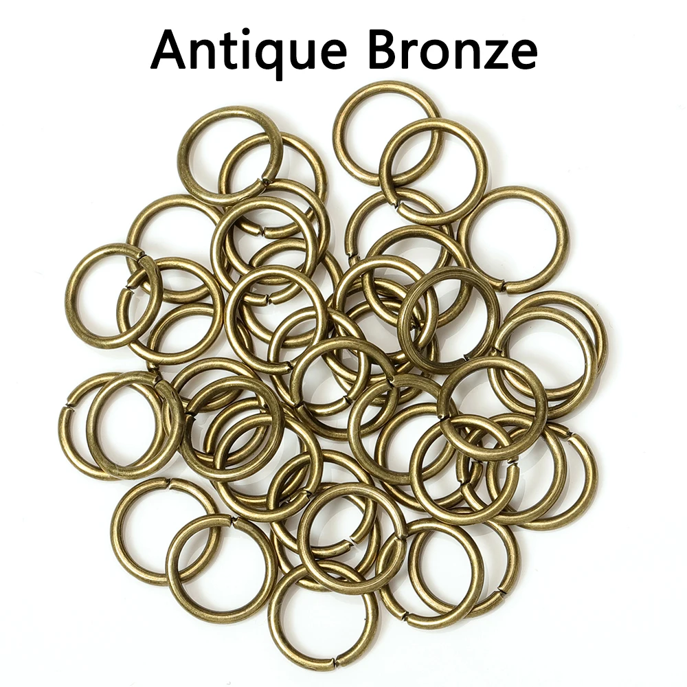 200 Stück/Los Großhandel Offene Kreis-Springringe Halskette Armband Ohrring Anhänger Verbinder DIY Schmuckherstellung Bastelzubehör – Detail 18