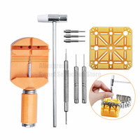 3/6/9 Pcs Watch Link Chain Removal Tool Hammer Punch Pins Strap Holder Kit Watch Repair Tool for Watchmaker Adjustment Length