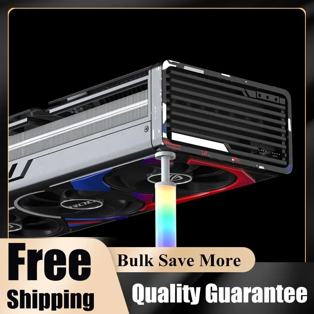 

5V 3Pin ARGB Video Card Bracket Stand Adjustable Telescopic Rotary Graphics Card GPU Brace Magnet Base Desktop PC Accessory