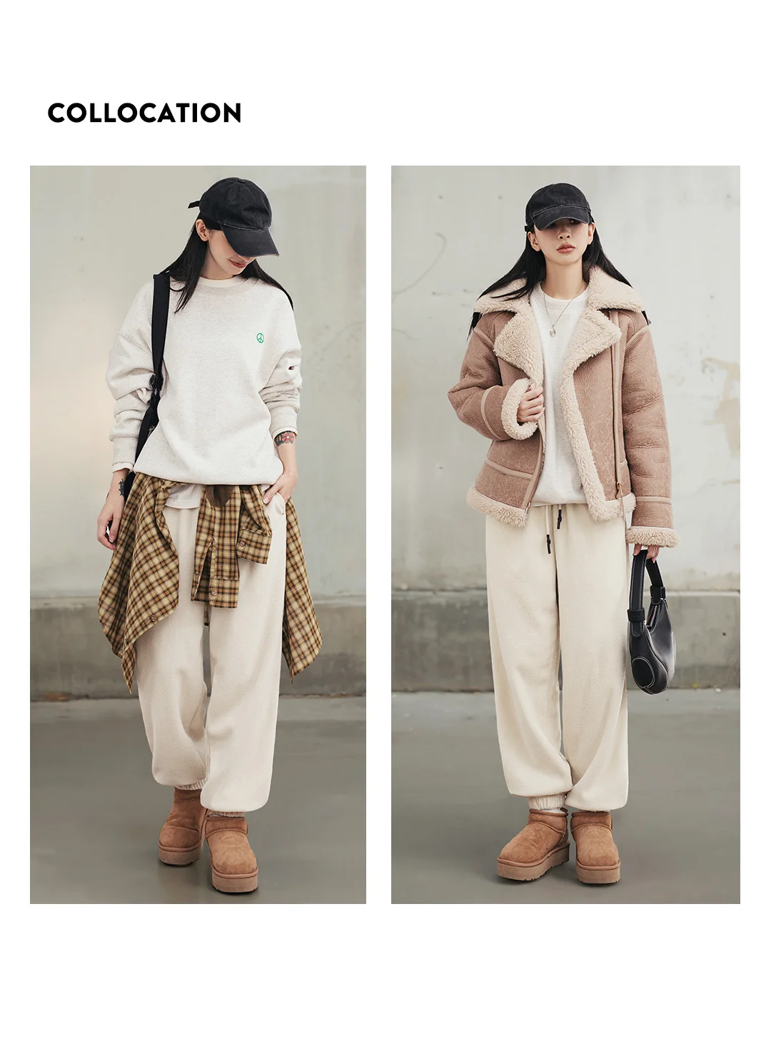 Maden Women’s Winter Fleece Jogger Pants Warm Thick Cozy Sweatpants Loose Fit Casual Outdoor Trousers