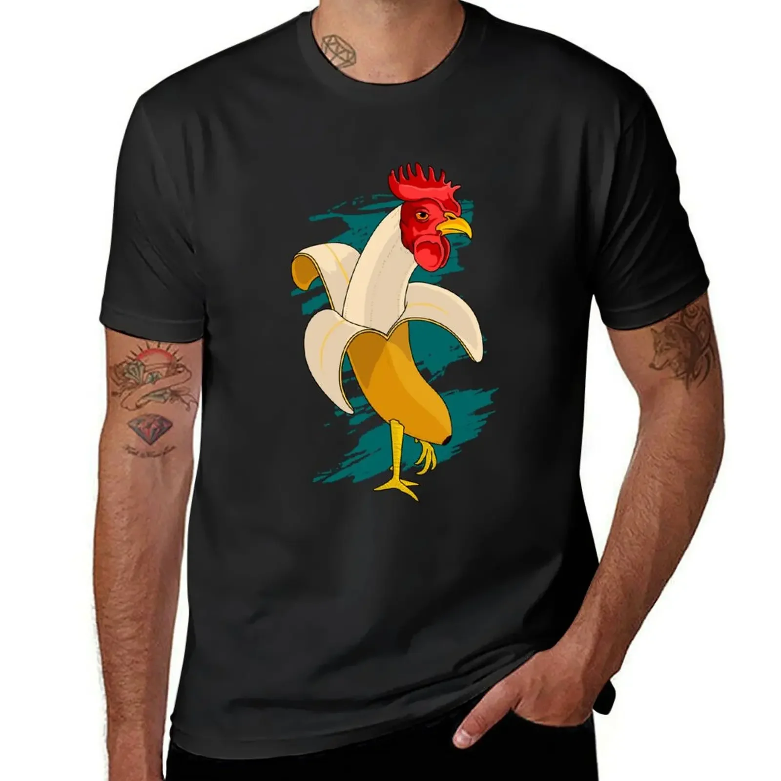 

Chicken Banana Farming chickens T-Shirt aesthetic clothes blue archive new edition mens t shirts pack