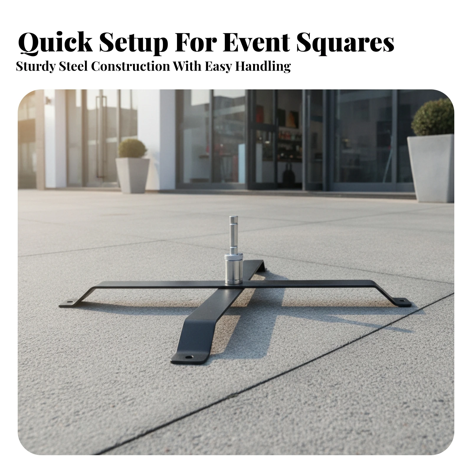 Beach Flag Base High Stability Flag Base with Rotating Spindle Hardware Portable Easy to Install for Advertisers