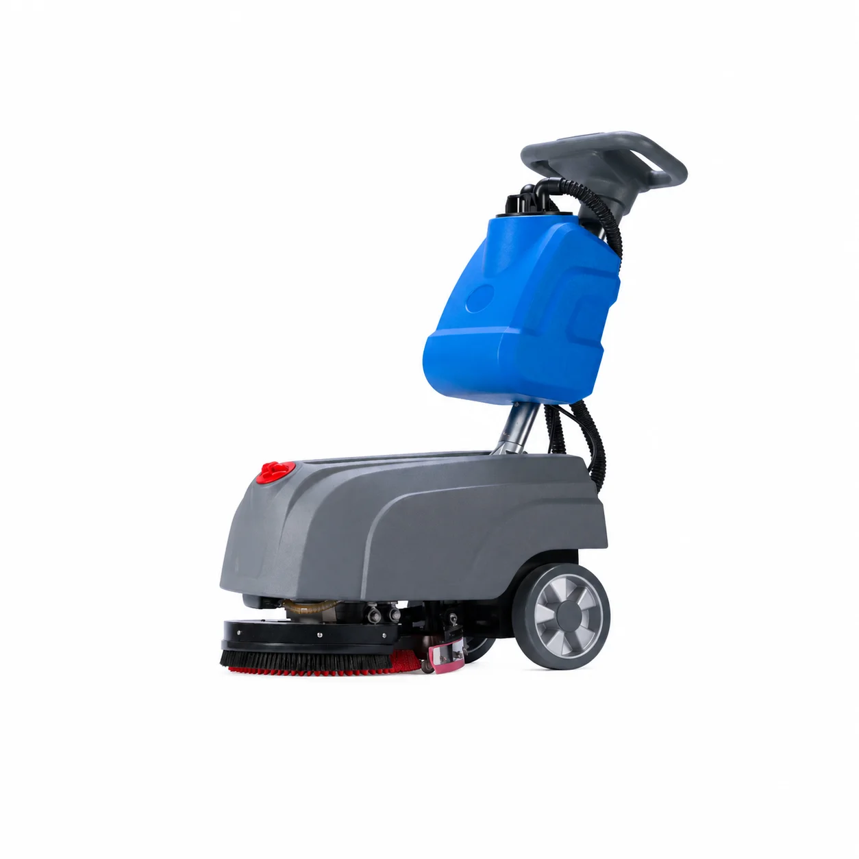 ZY-D1 Mini Walk-behind Floor Scrubber 850㎡/h Low Noise Portable Floor Scrubber Dryer for 1000㎡ Small Areas