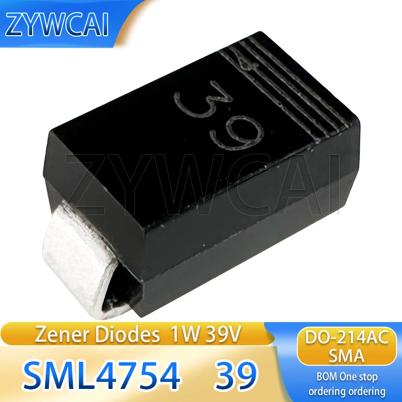 20 قطعة SML4754 SML4755 SML4756 SML4757 SML4758A 39 43 47 51 56 1W39V 1W43V 1W47V 1W51V 1W56V زينر الجهد المنظم ديود