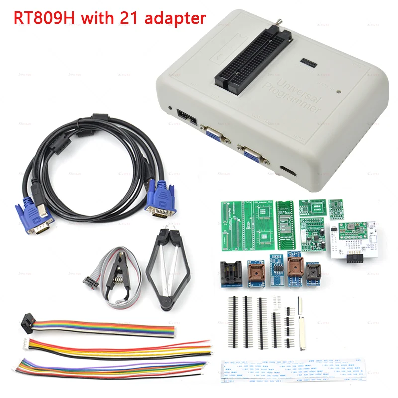 RT809H EMMC-Nand FLASH Extremely Fast Universal Programmer +21 Adapter WITH Customized EMMC ISP Board High Programming