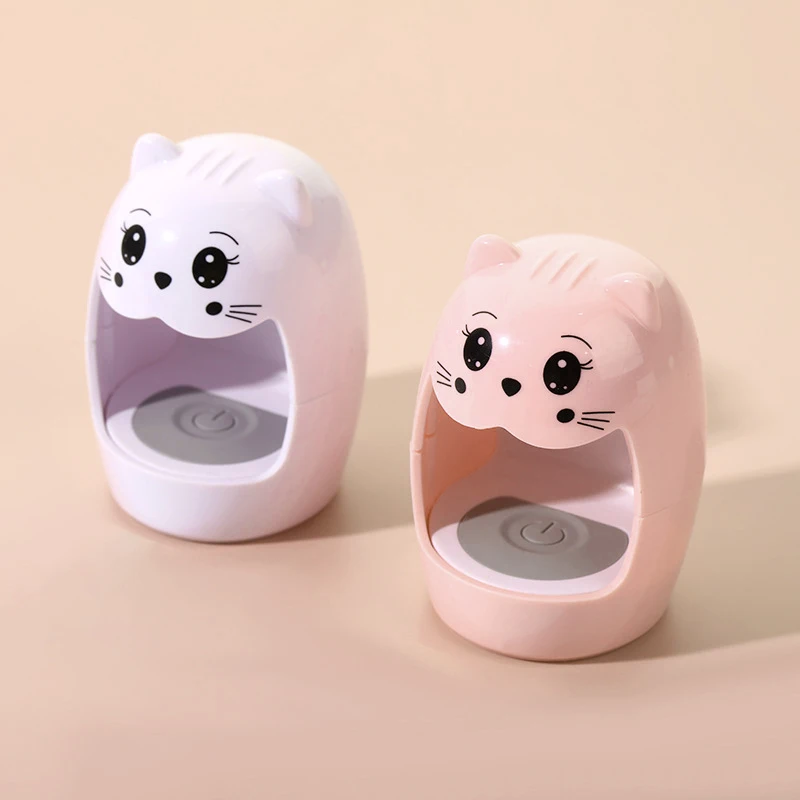 6W USB UV LED Nail Dryer Lamp MINI Pink Egg Cat Designs Nail Light Fast Dry Curing Nail Manicure Machine For Gel Polish