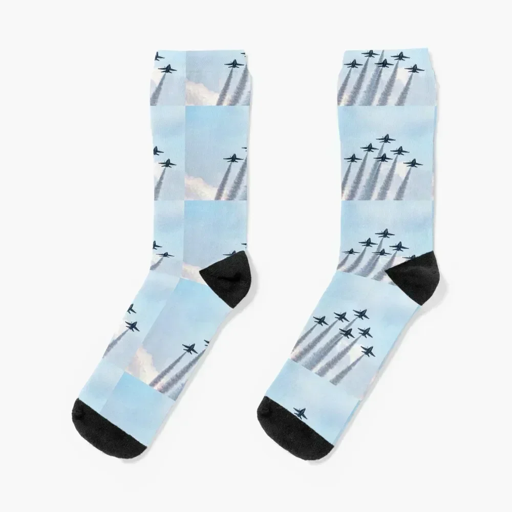 

Blue Angels in Formation Socks designer brand floor halloween basketball Designer Man Socks Women's