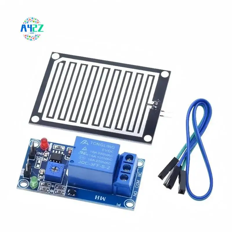 A42Z-12V Raindrops Detection Module Rain Water Detection Sensor Module For Arduino Robotics And Weather Monitoring