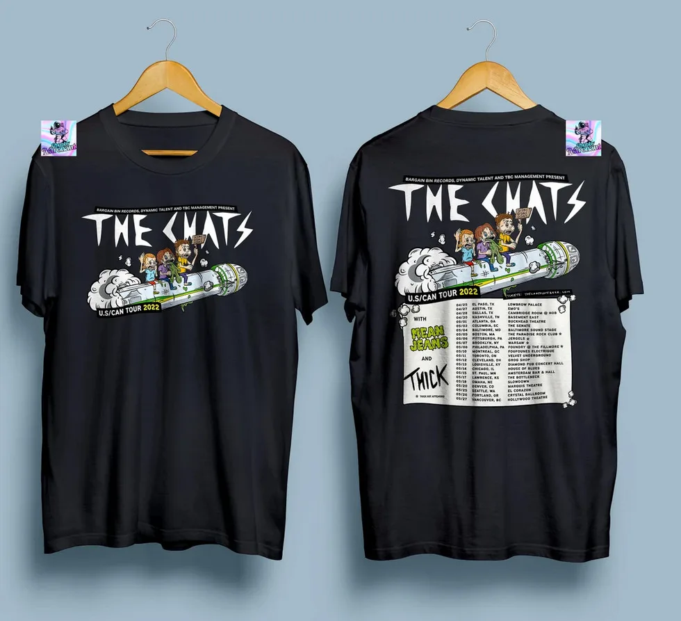 Camisa de 2 lados The Chats US, Can Tour 2022