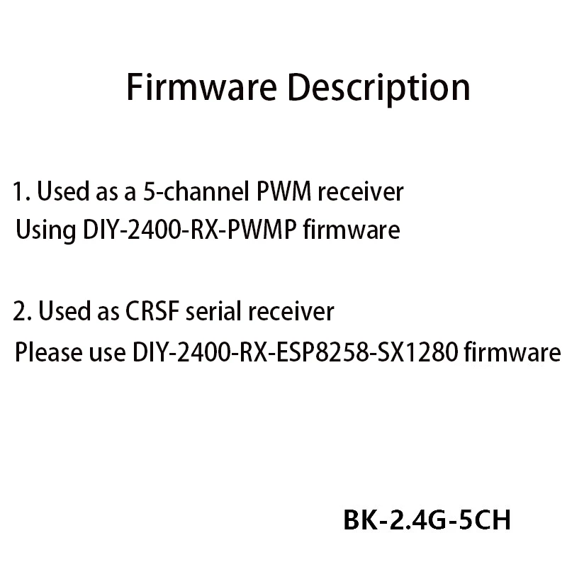 ELRS ricevitore 2.4G 5CH PWM expressrs W 2.0DBI 2.4GHZ Antenna per tubi in rame protocollo CRSF per RC FPV Drone Airplane