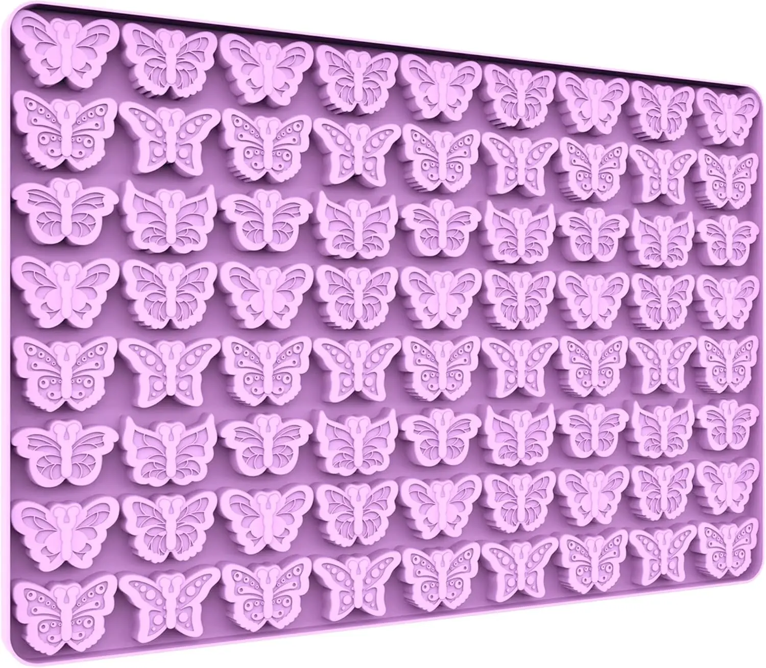 

Butterfly Silicone Molds for Chocolate Gummy Candy, Butterfly Mint Molds Ice Cube Molds with Scraper (butterfly)