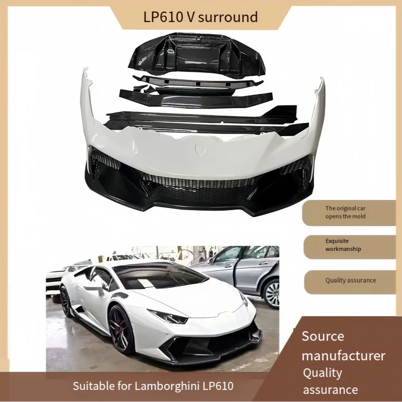 Kit de envoltura de fibra de carbono para el modelo 2020 de Lamborghini LP610 V, un kit de envoltura grande para la carrocería del automóvil.